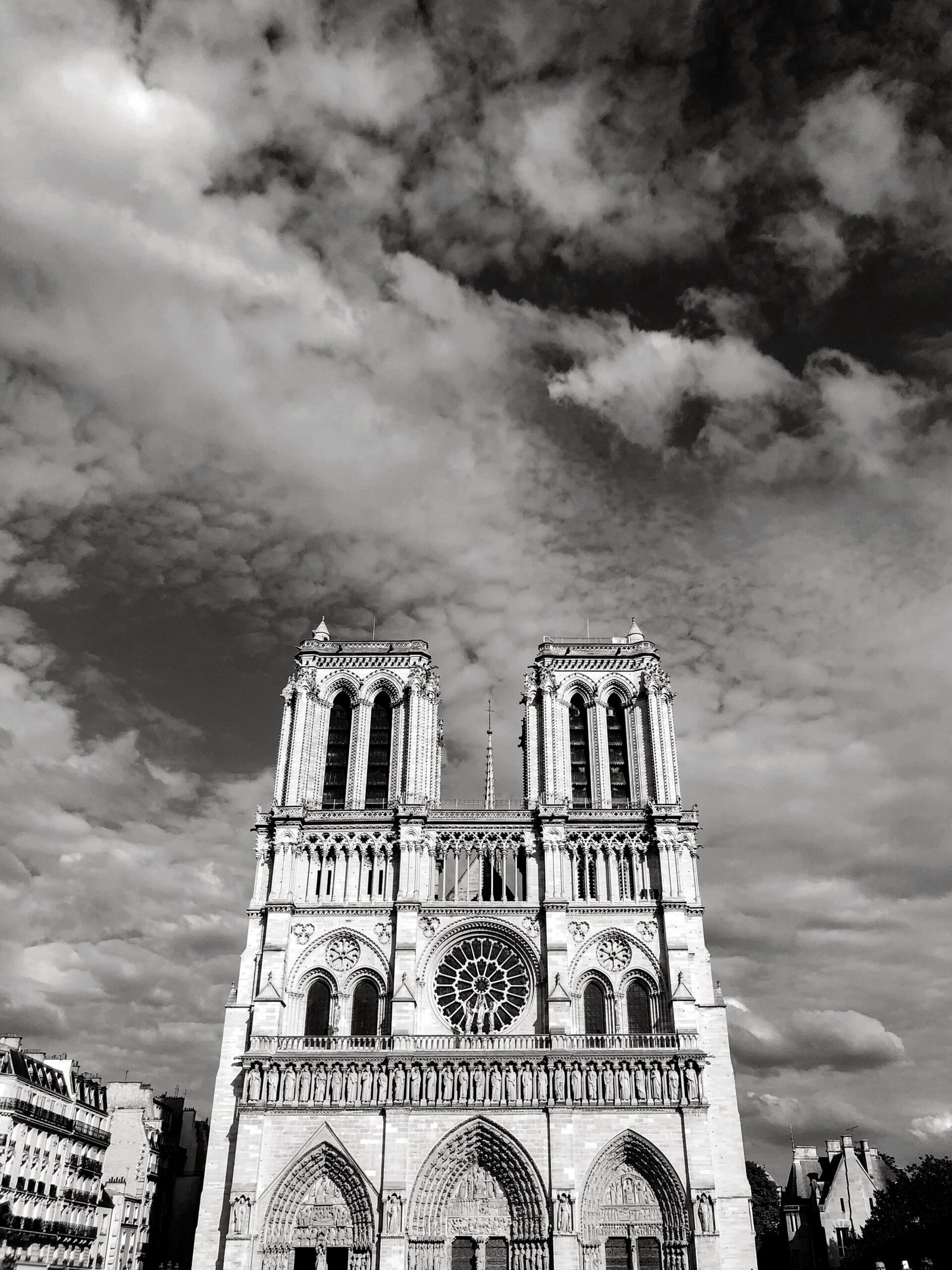 grayscale photo of concrete building